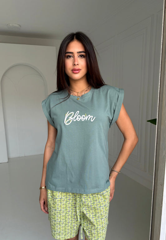 "BLOOM" Pajama Shorts