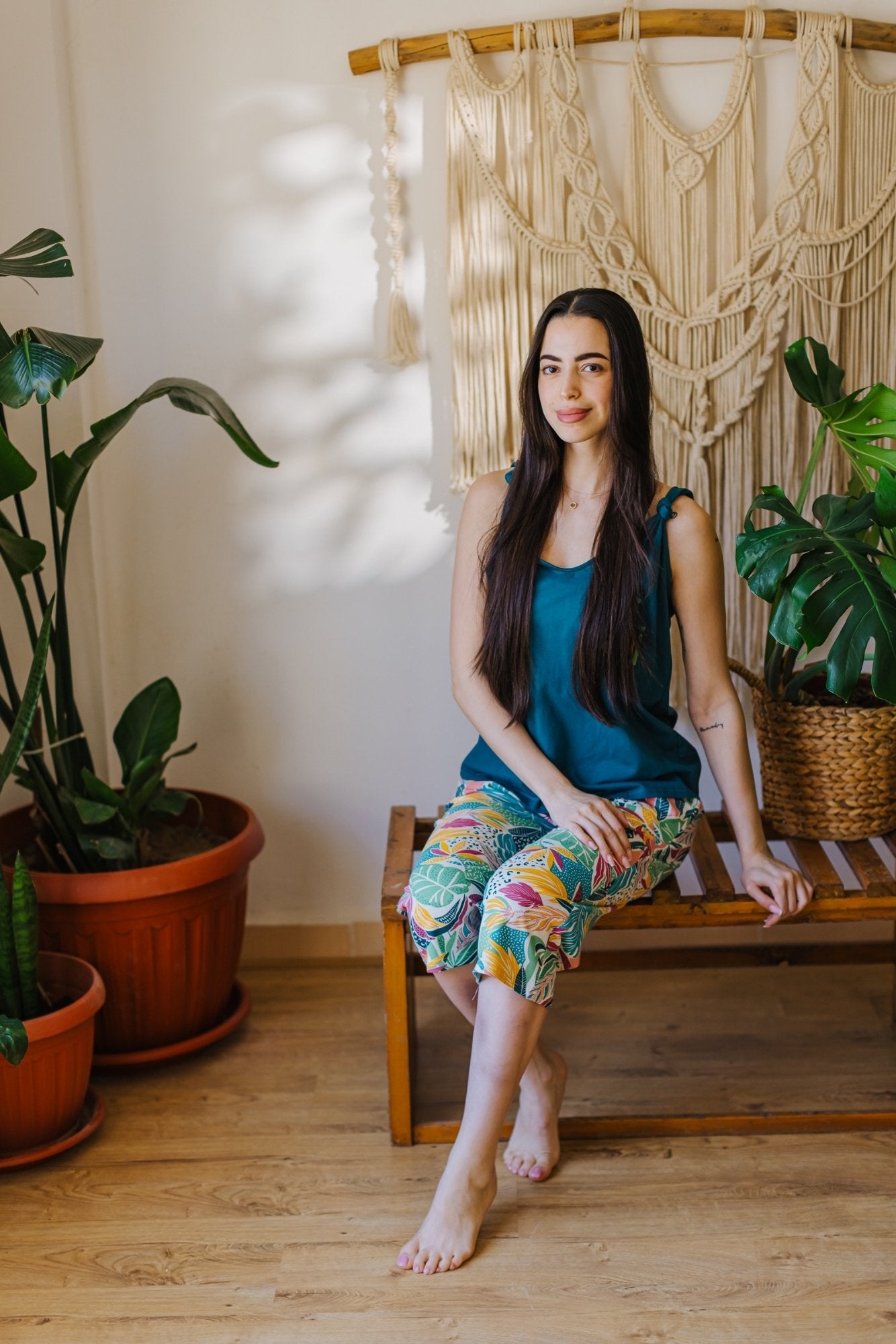 Floral Bermuda Pajama Set