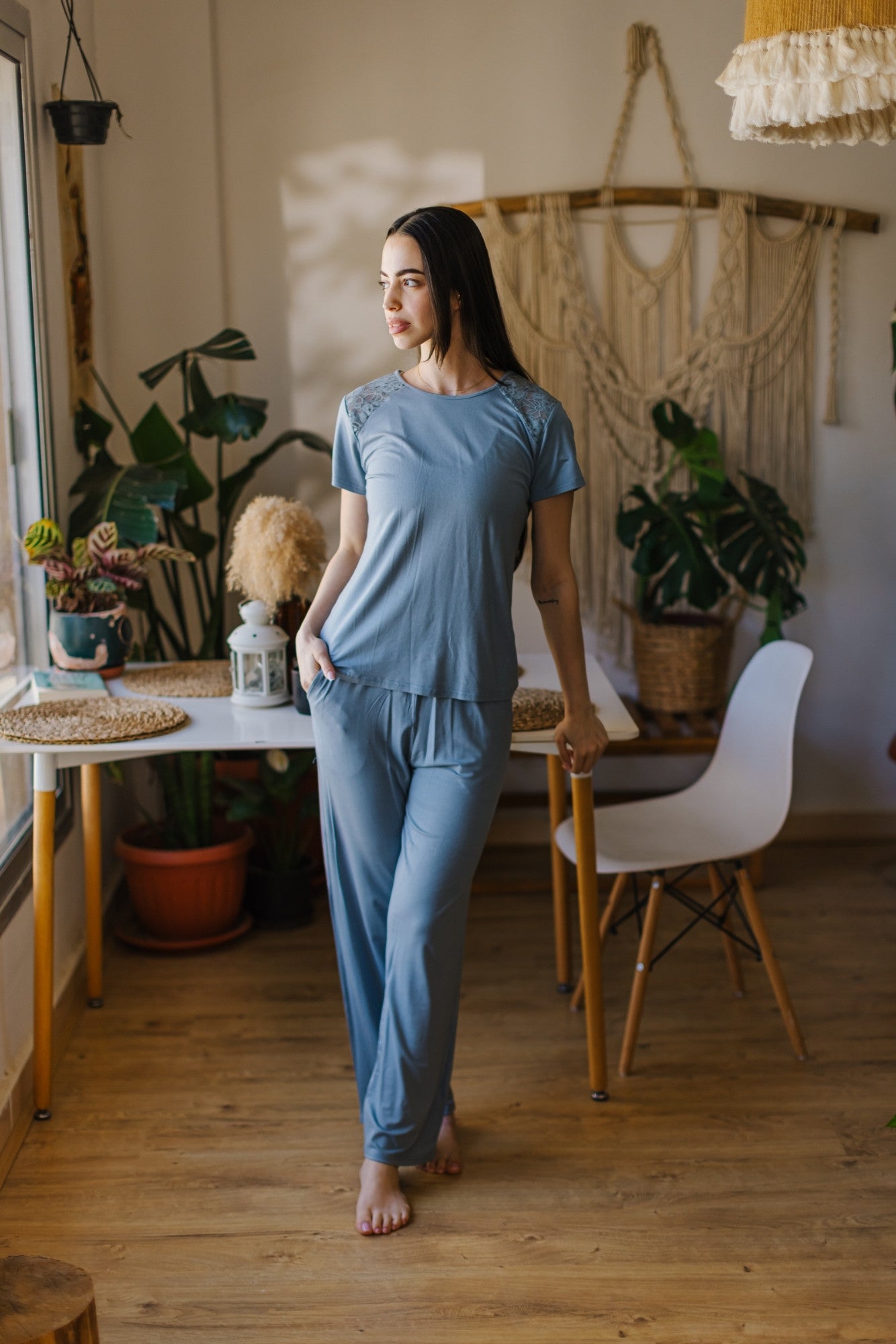 Dantel pajama Set