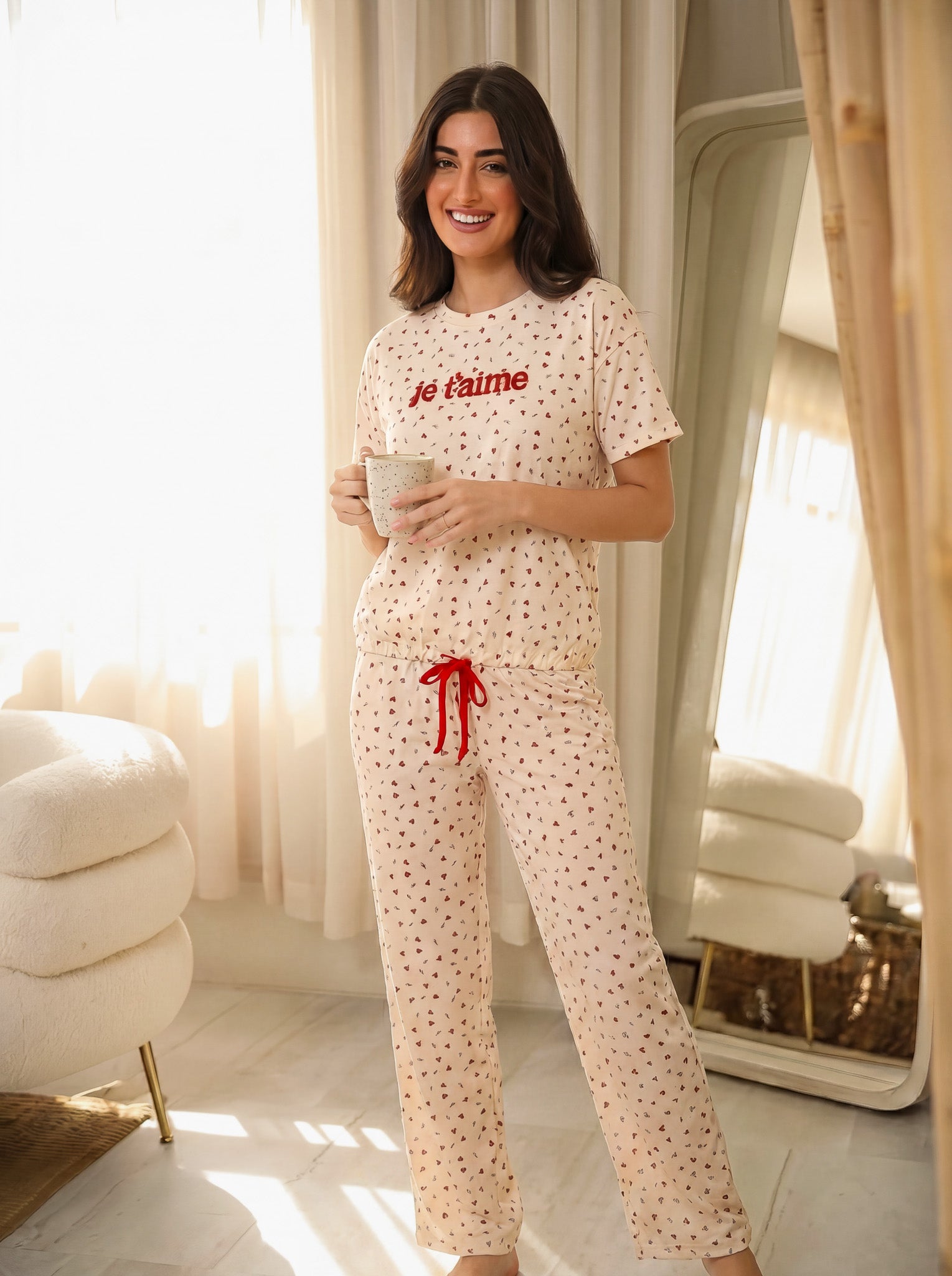 "Je taime" Pajama Set