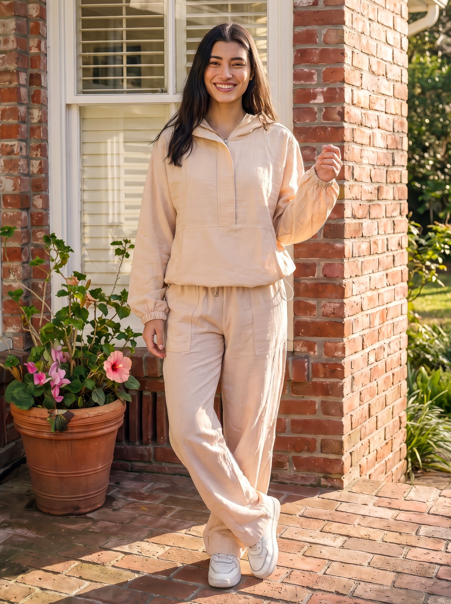 Beige Linen Set