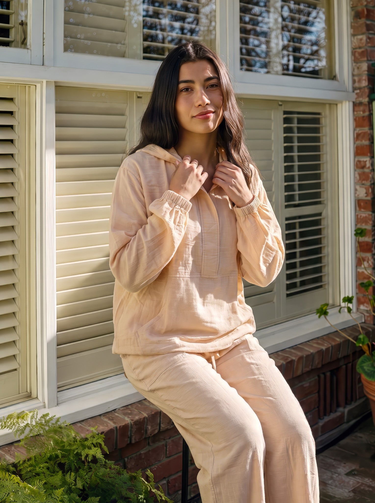 Beige Linen Set