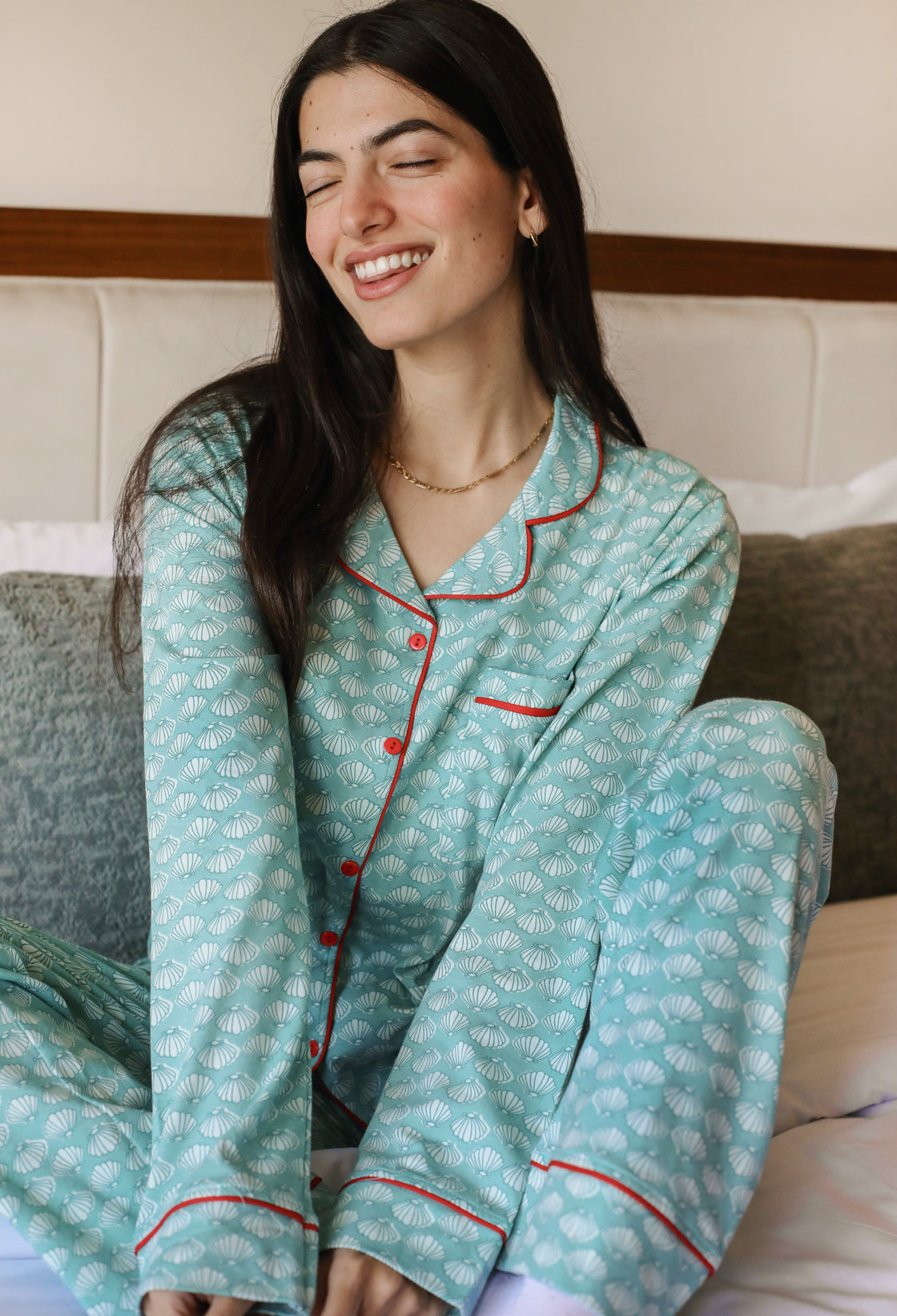 Seashell Mint Pajama Set