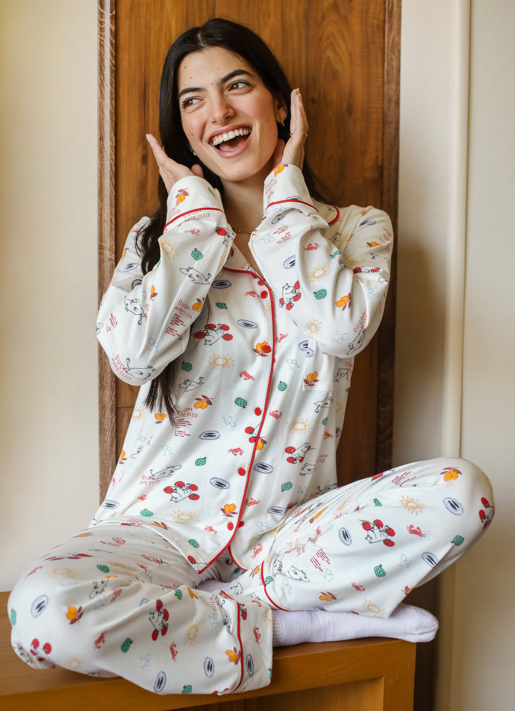 "Little Joy" Buttoned Pajama Set