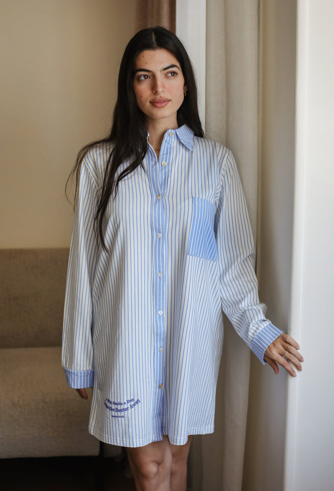"Sky Stripe" Nightshirt