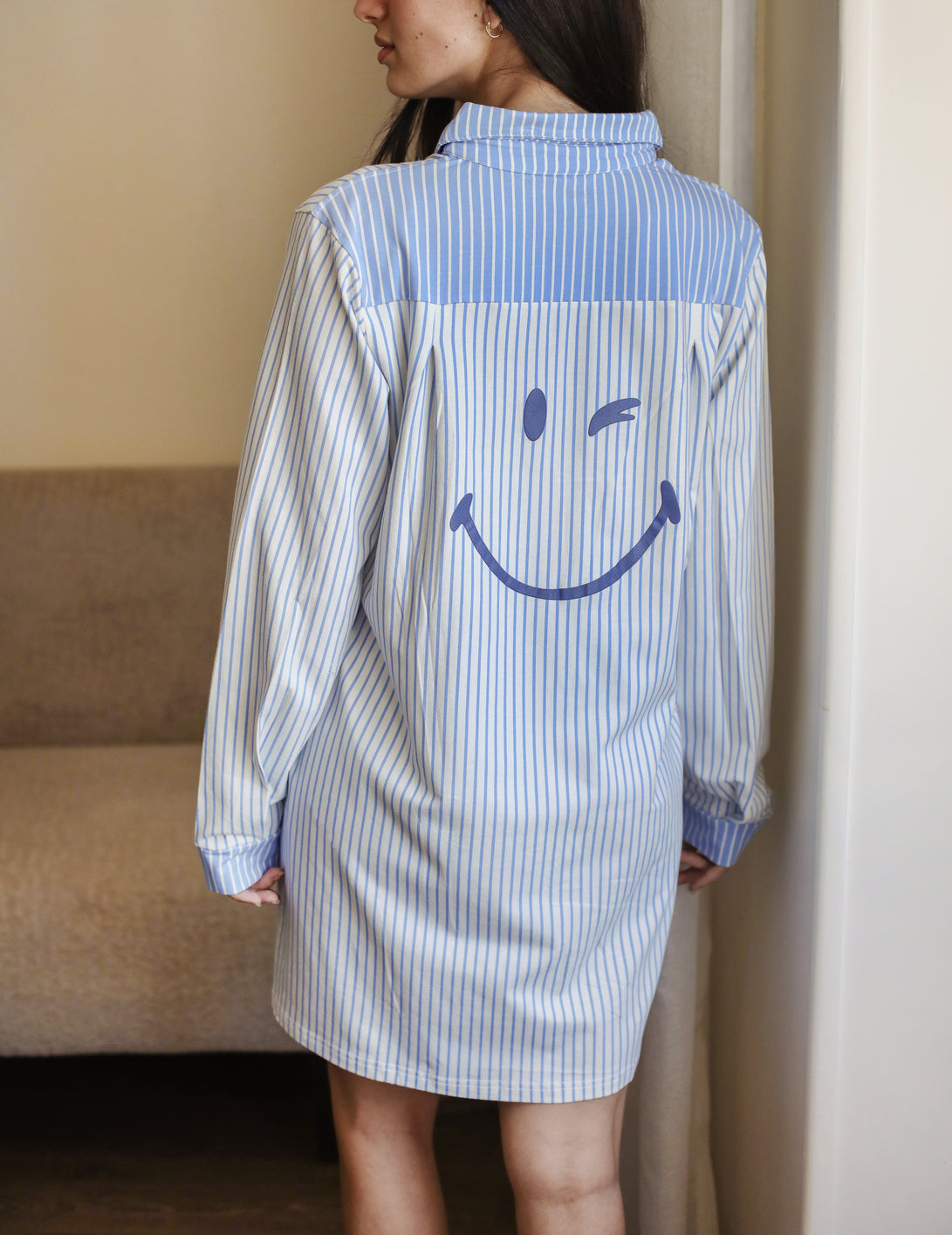"Sky Stripe" Nightshirt