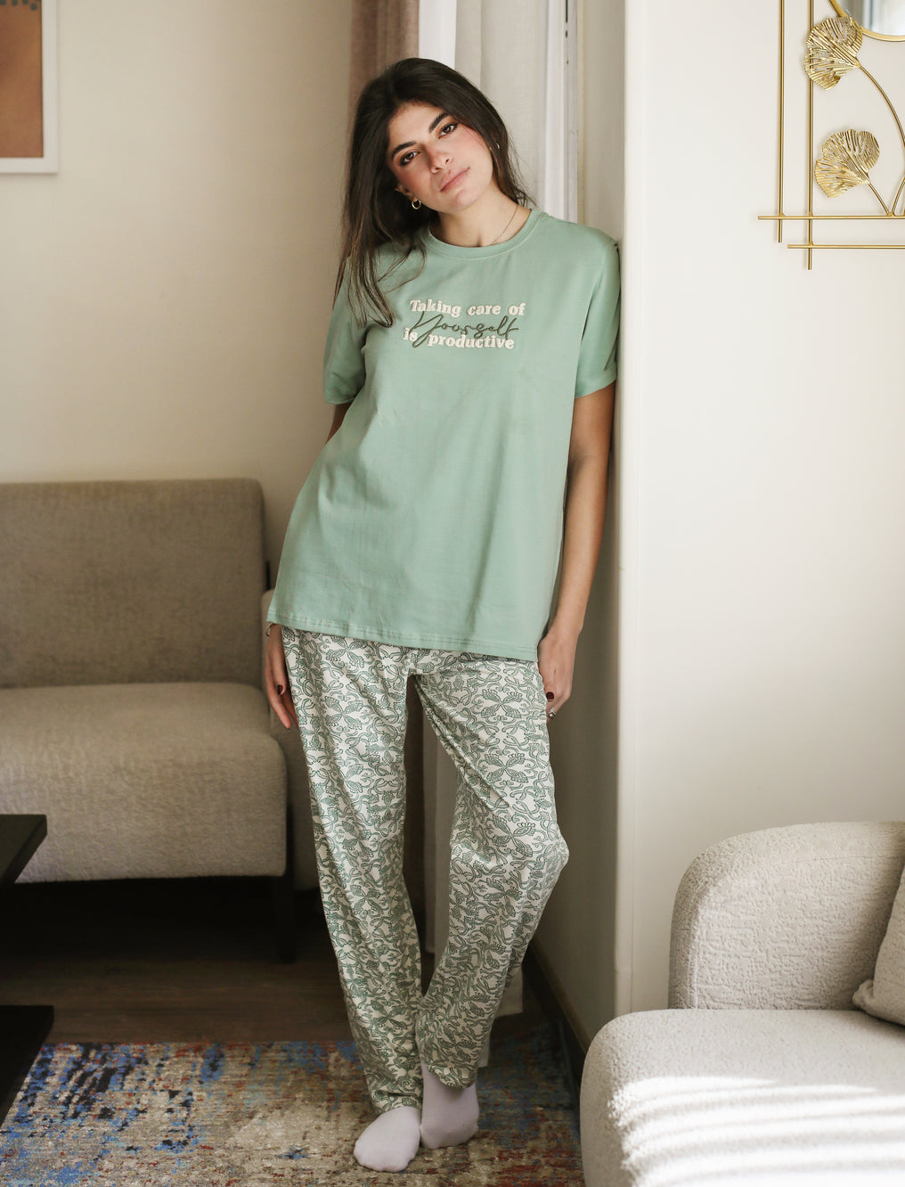 "yourself" pajama set