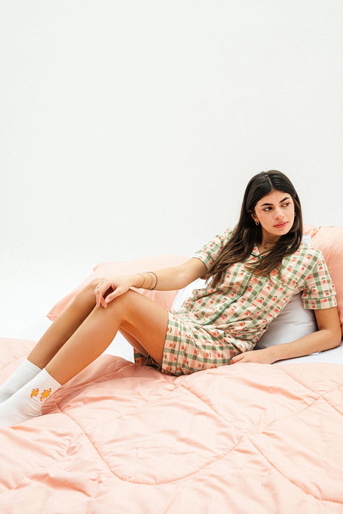 "Peach" pajama shorts