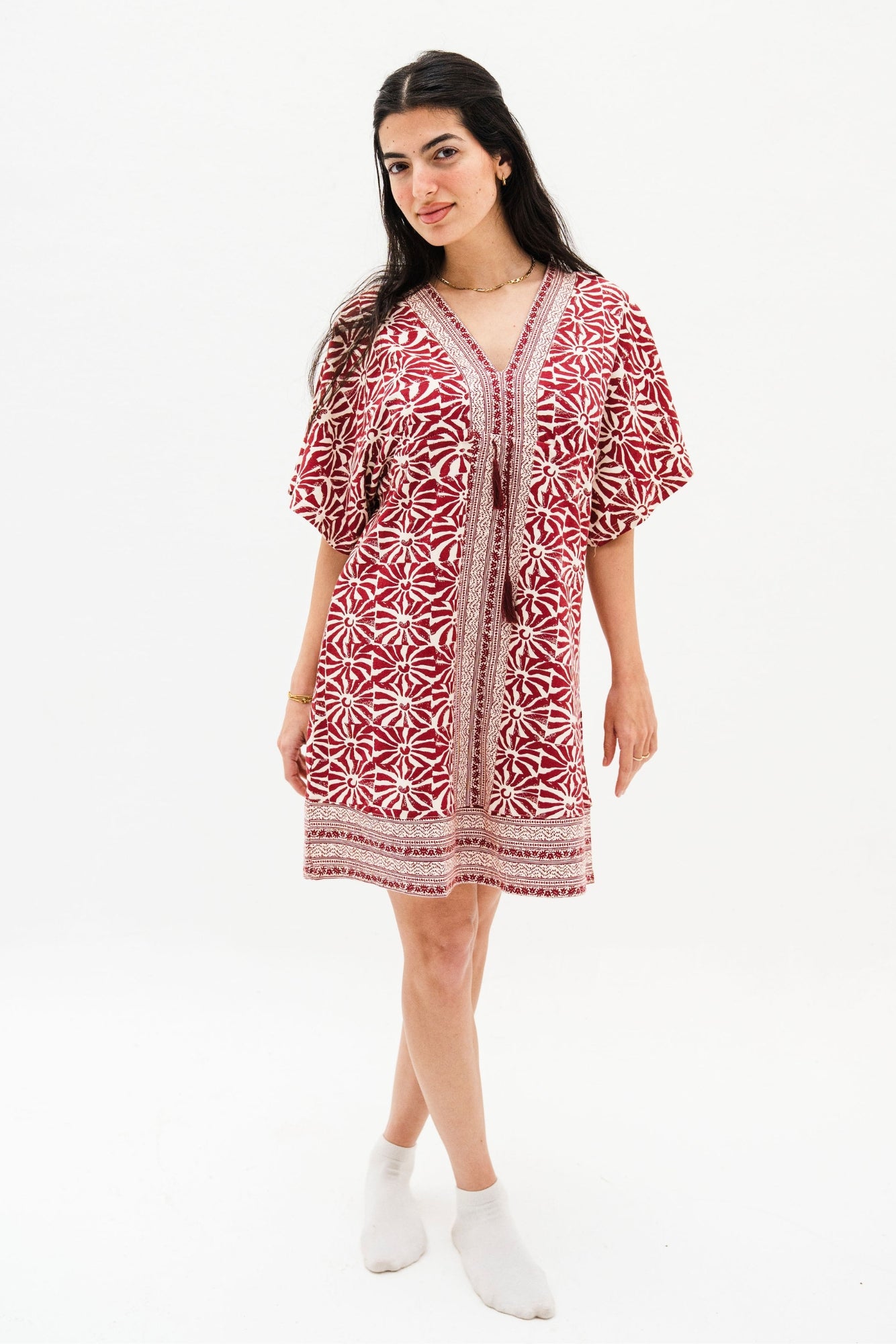 "Blush Check" Dress