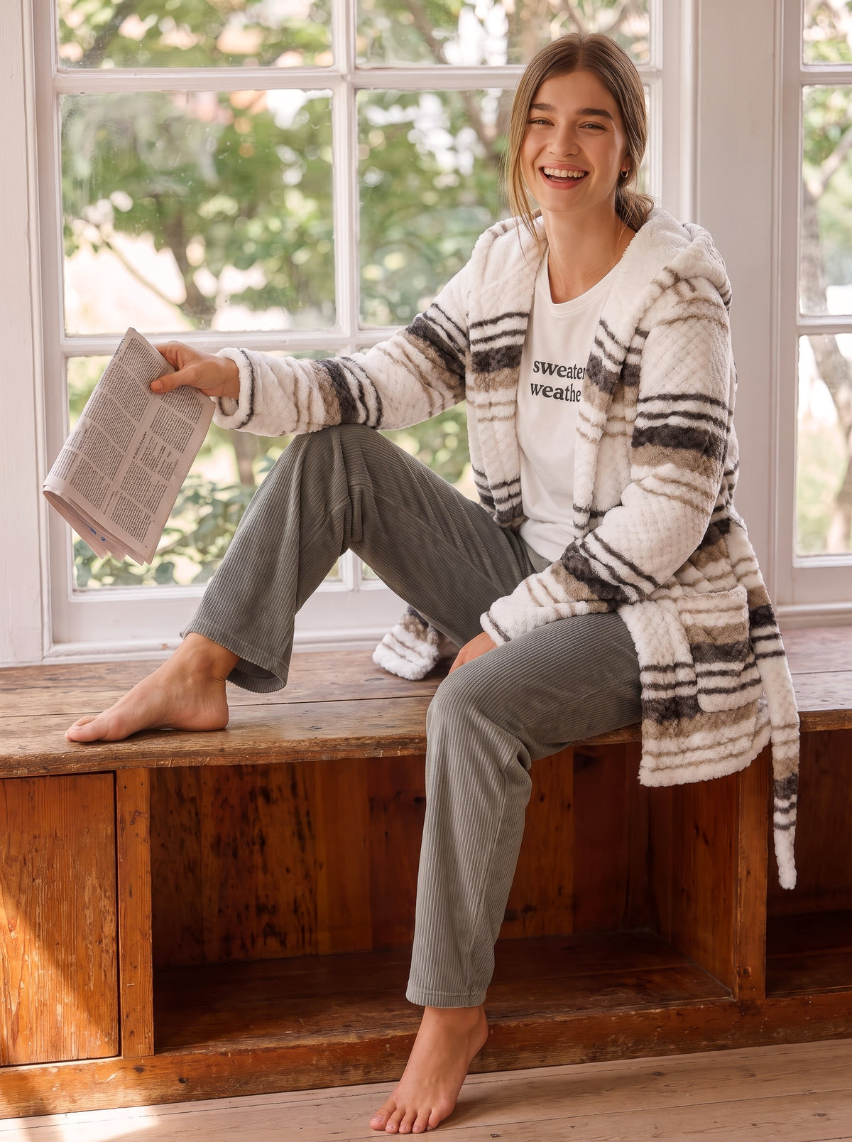 "Sweater Weather" 3Pcs Pajama Set