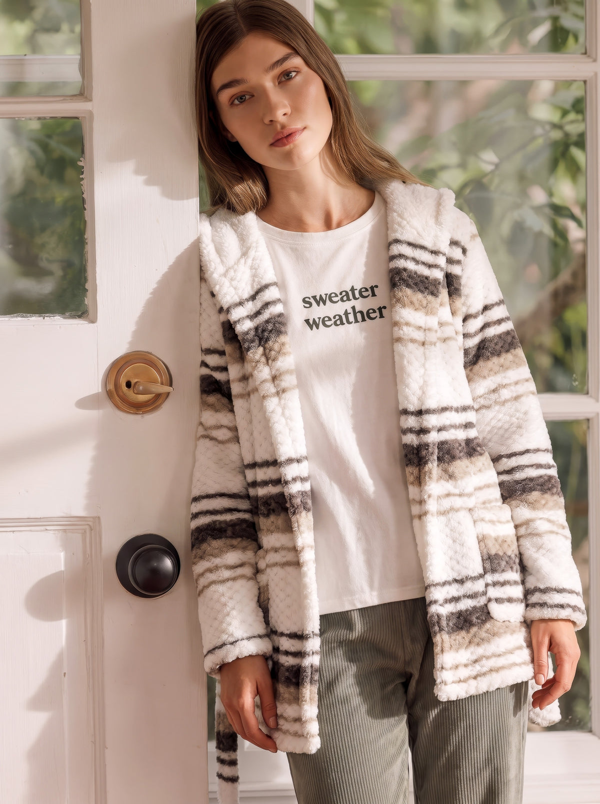 "Sweater Weather" 3Pcs Pajama Set