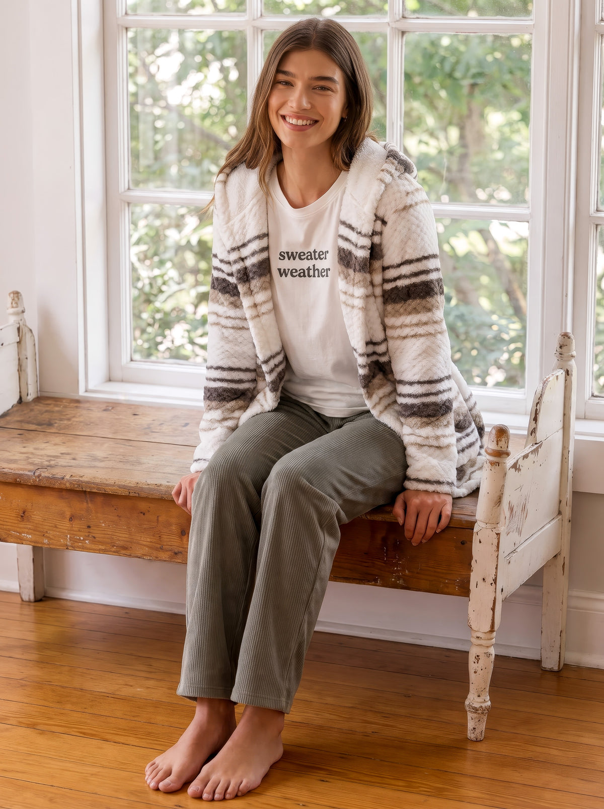 "Sweater Weather" 3Pcs Pajama Set