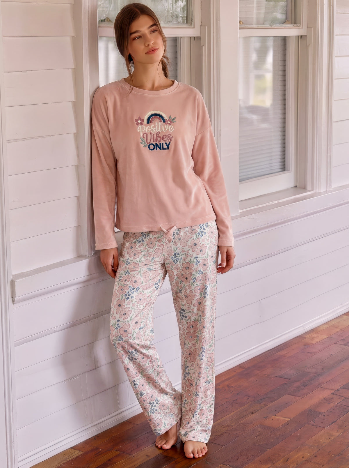 "Positive Vibes" Pajama Set