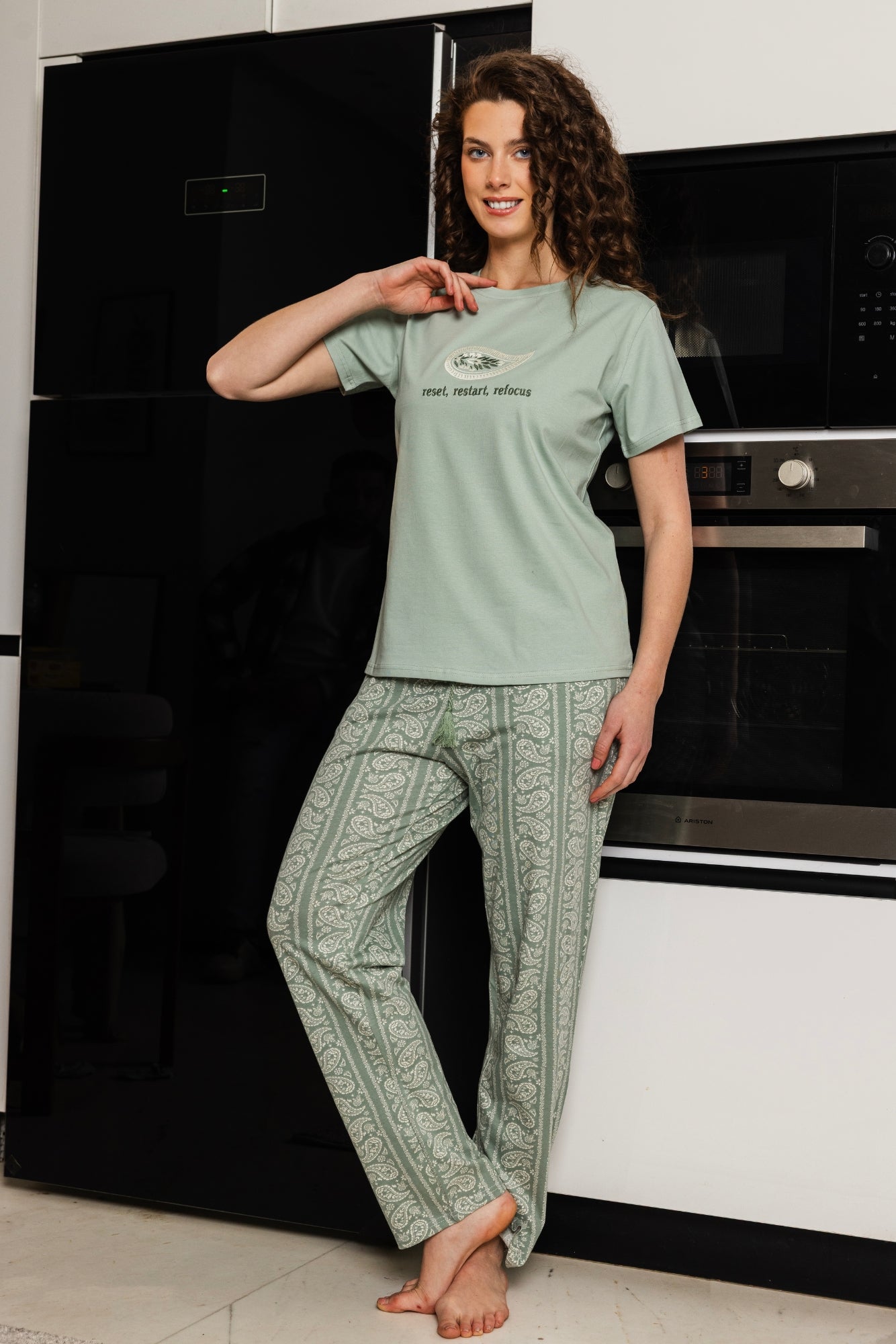 "reset" pajama set
