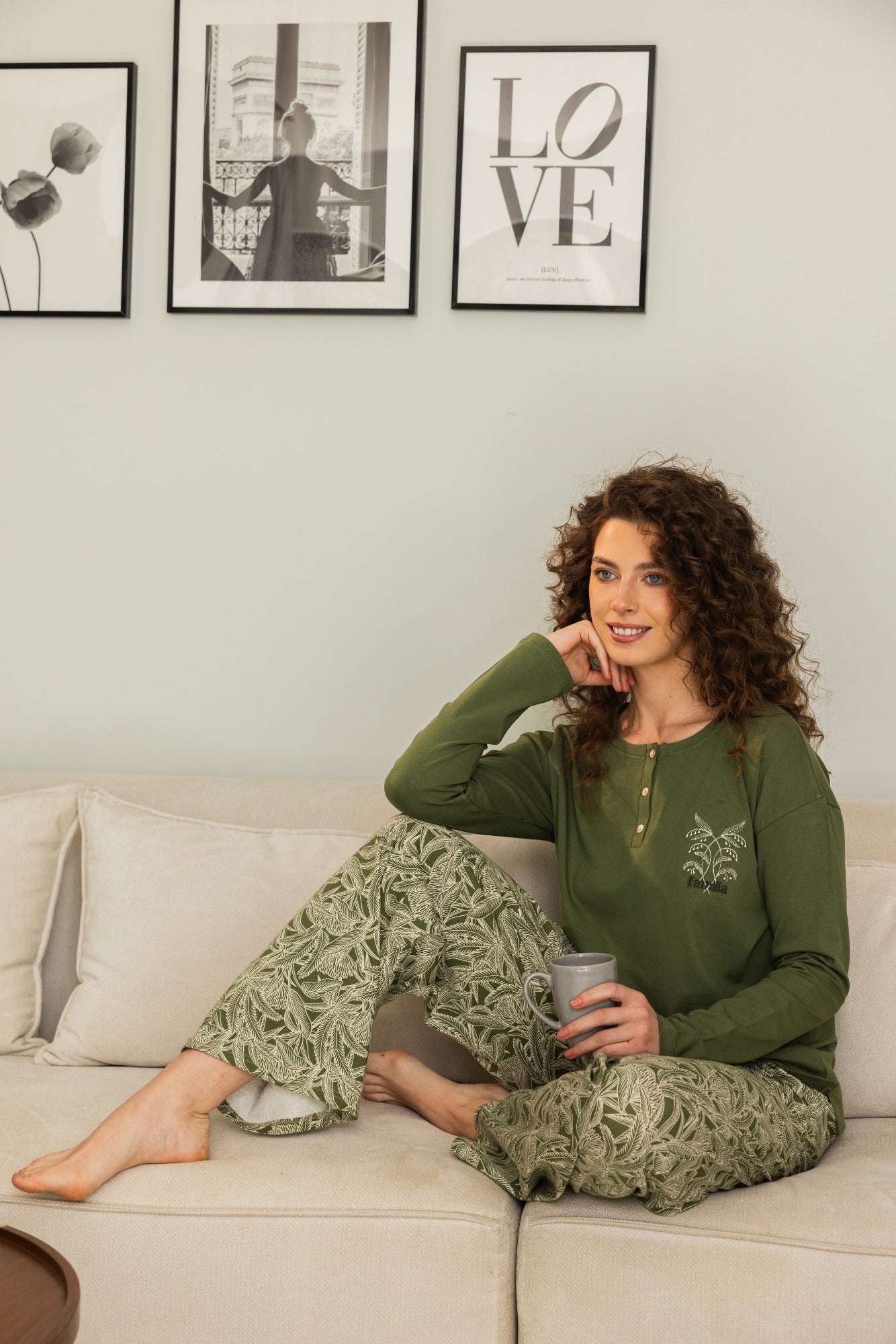 Olive Leaf Pajama set