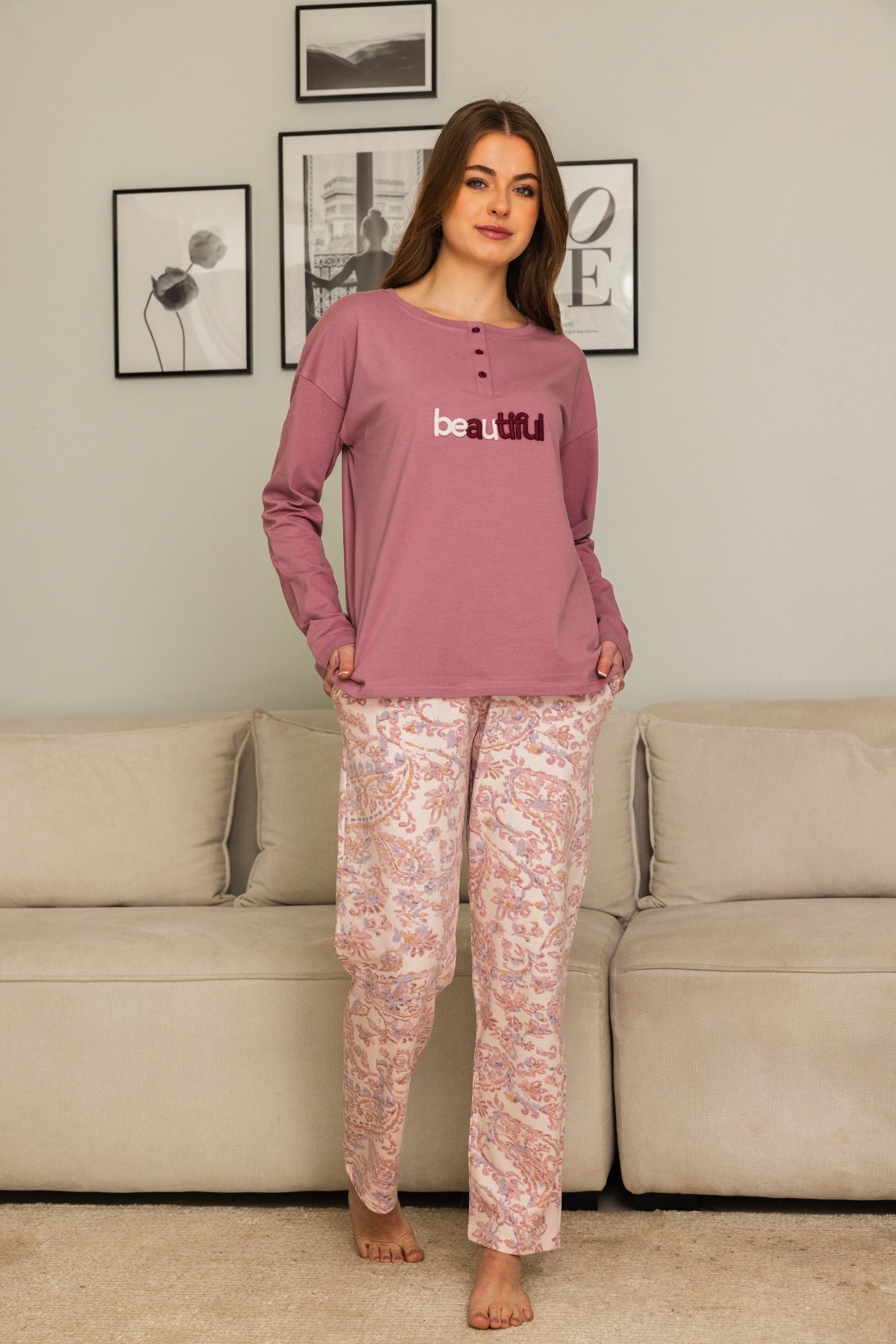 beautiful pajama set