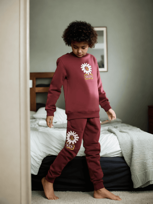 Boys' pajamas, burgundy