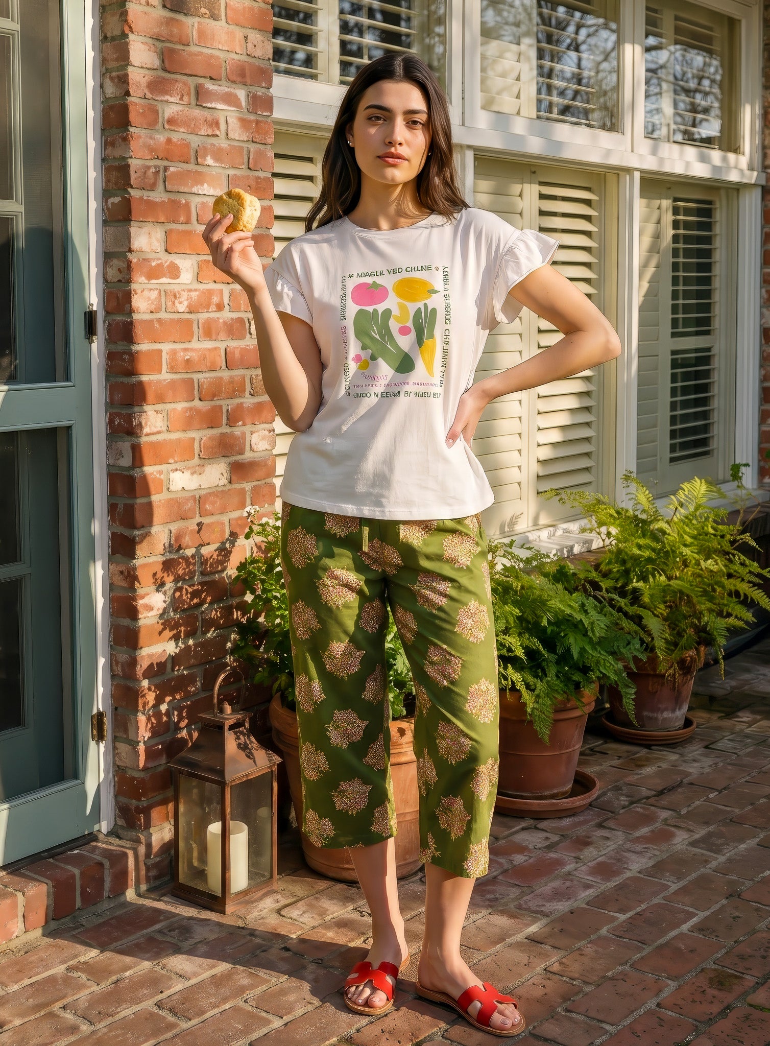 "Vegetables" Bermuda Pajama Set