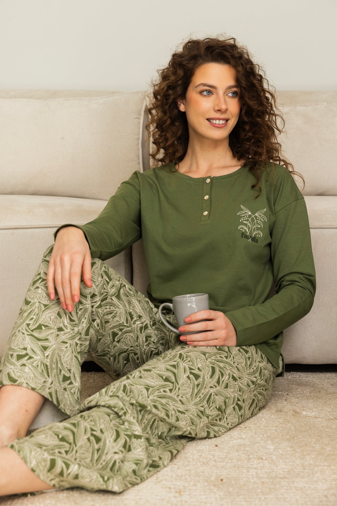 Olive Leaf Pajama set