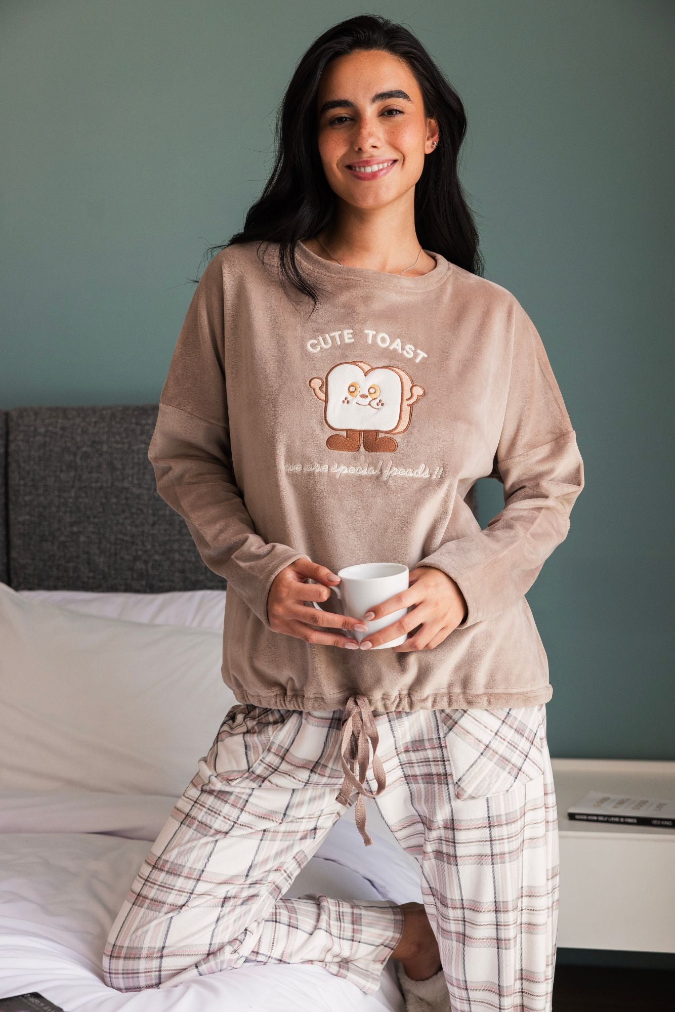 Cute Toast Pajama Set
