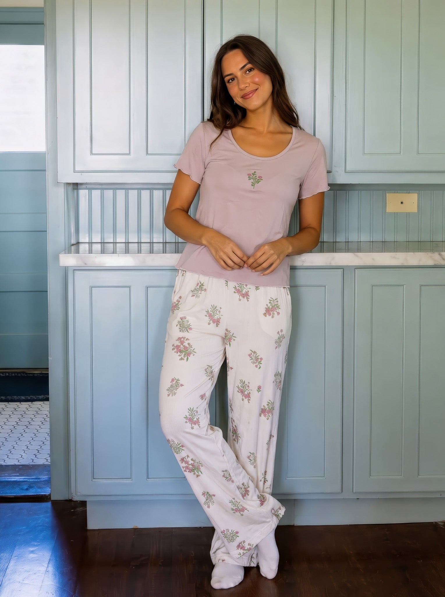 "Lilac Bloom" Pajama Set