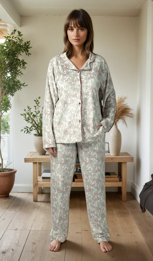 Bloom Button Pajama