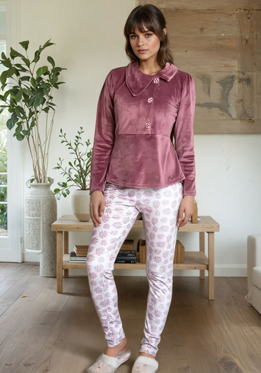 Blush Velvet Pajama