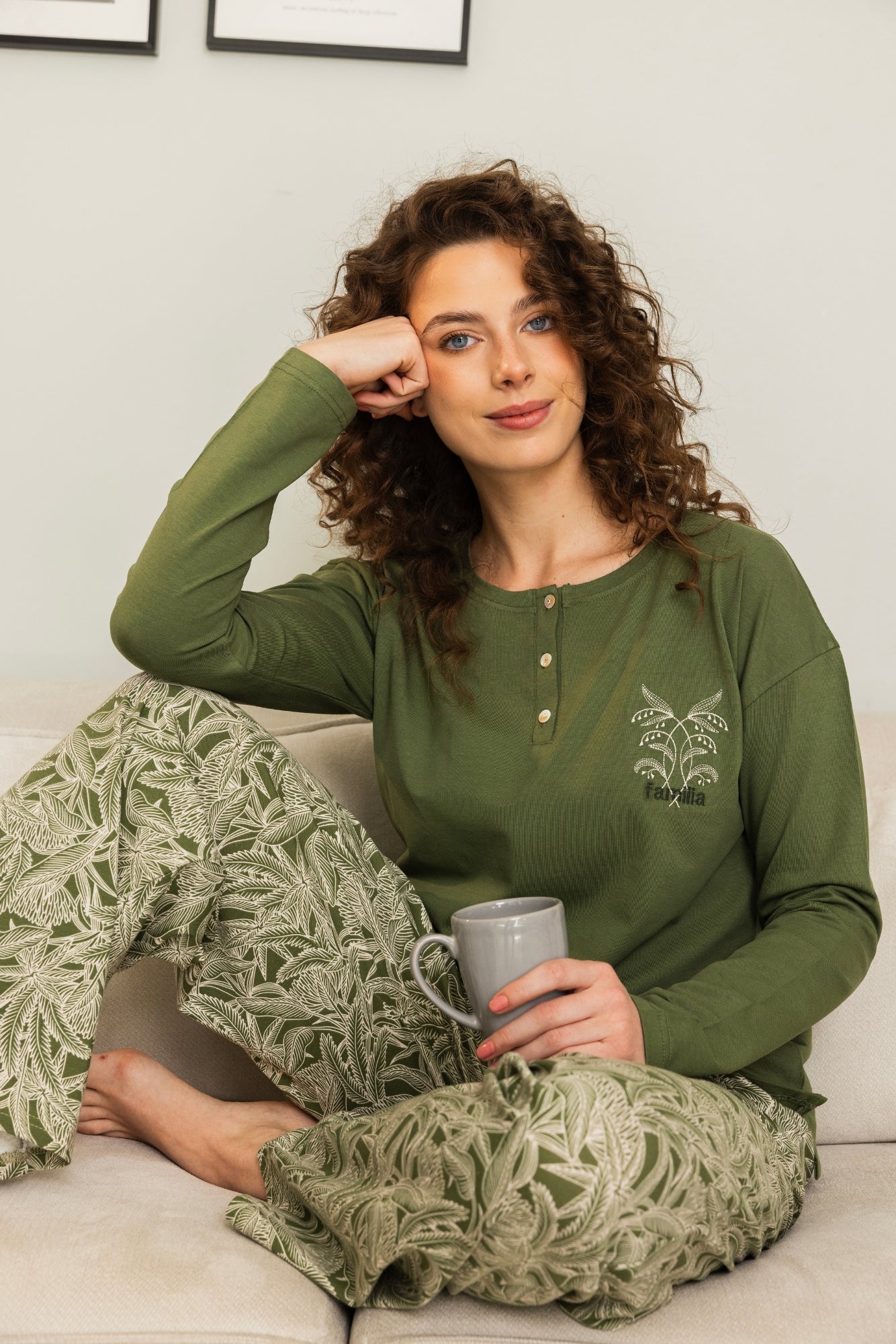Olive Leaf Pajama set
