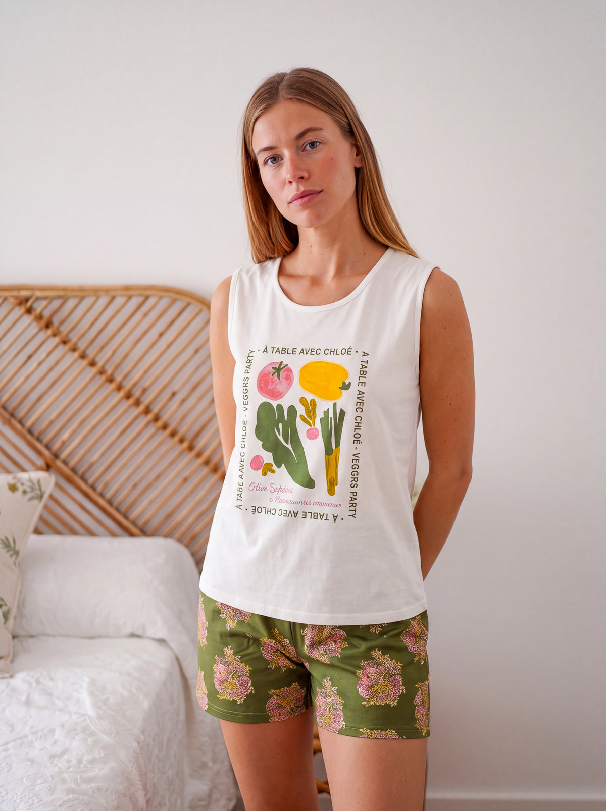 "Vegetables" Pajama Short