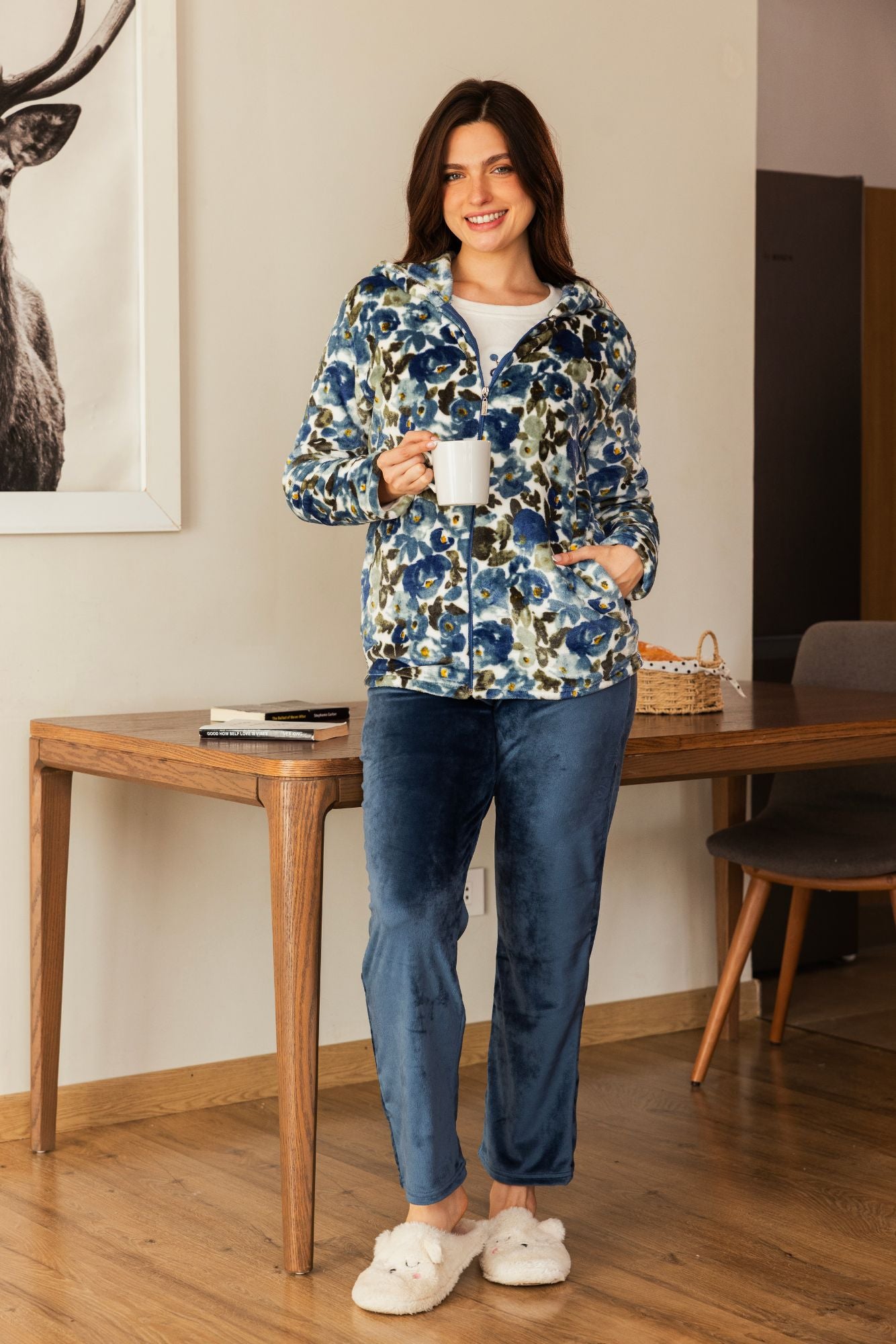 "CUTE" 3Pcs Pajama Set