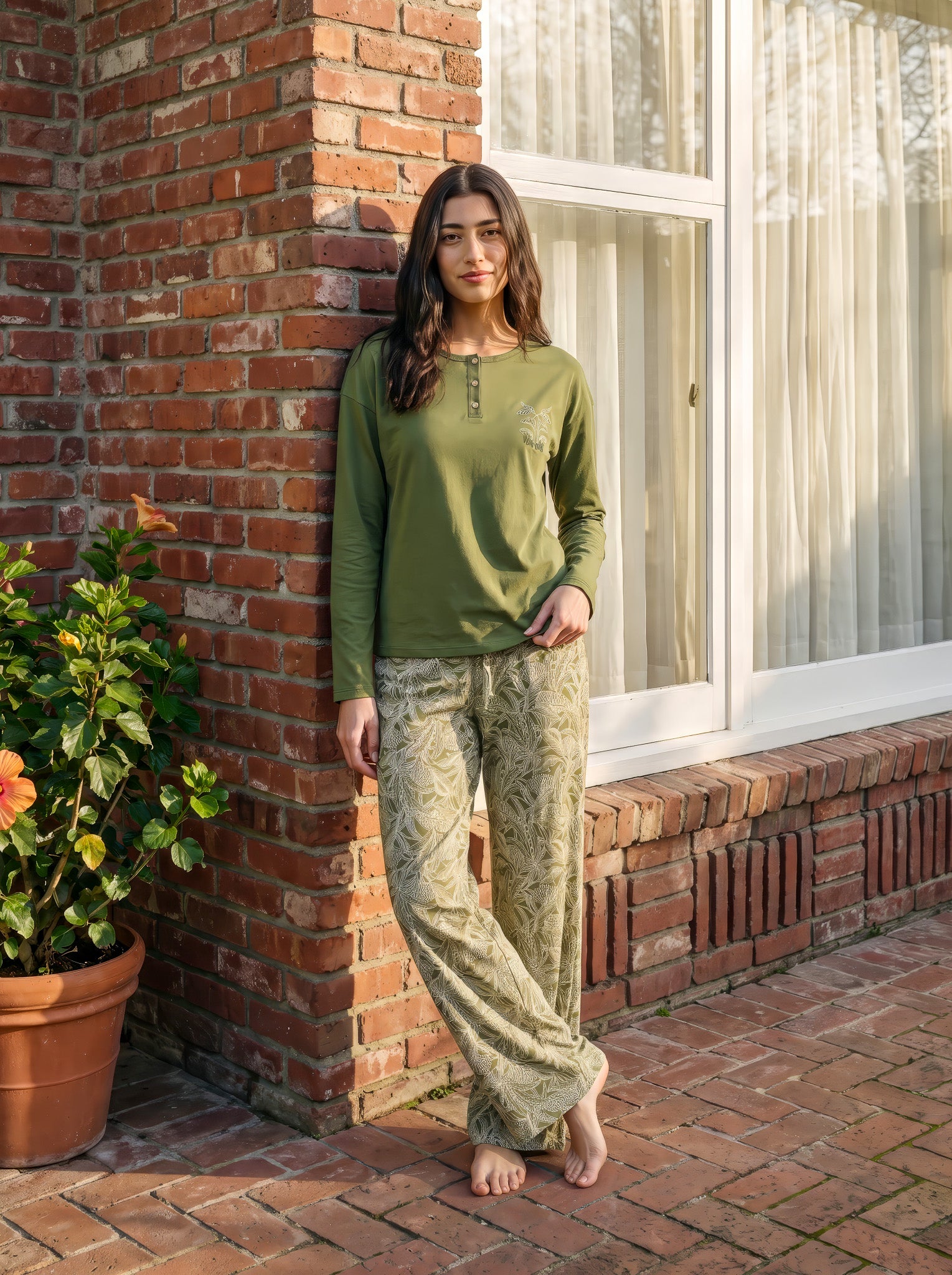 Olive Leaf Pajama set