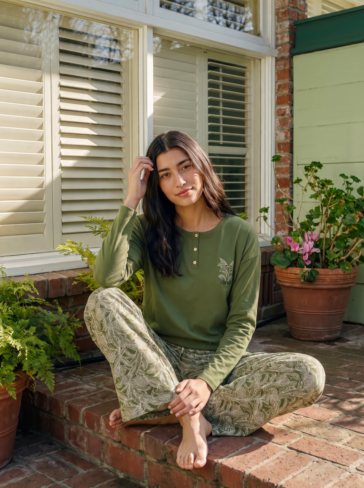 Olive Leaf Pajama set