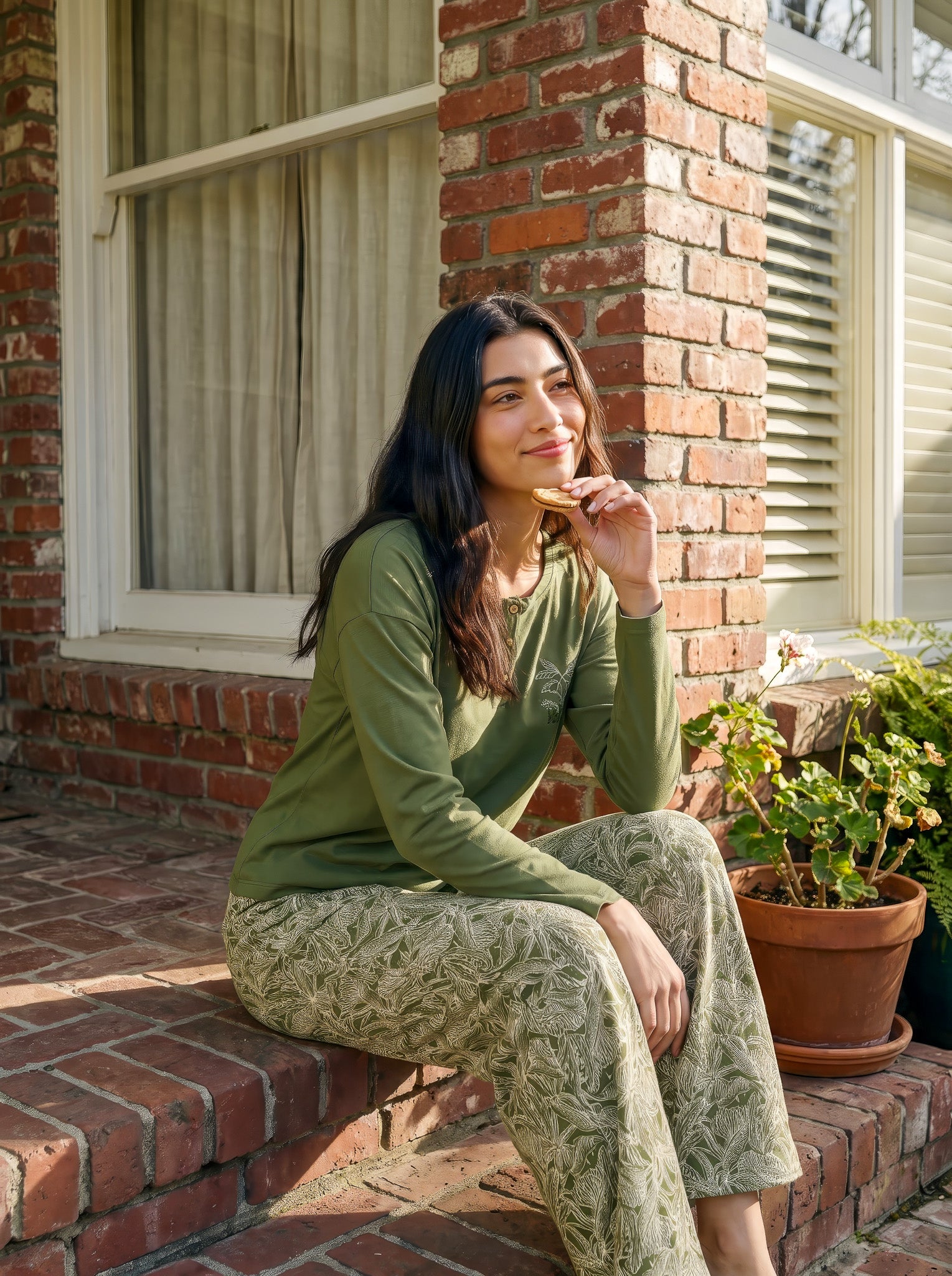 Olive Leaf Pajama set