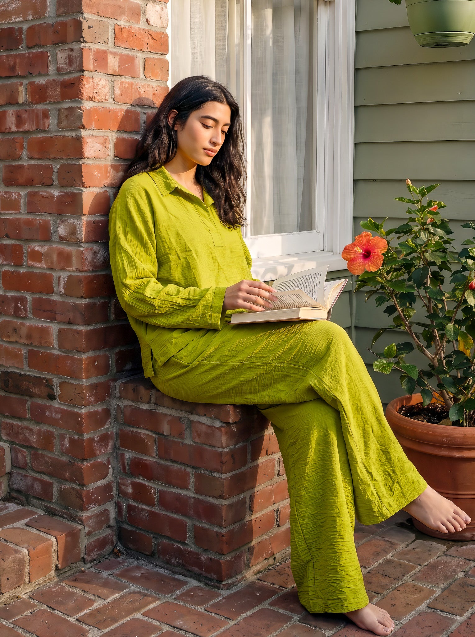 Pistachio Linen Set