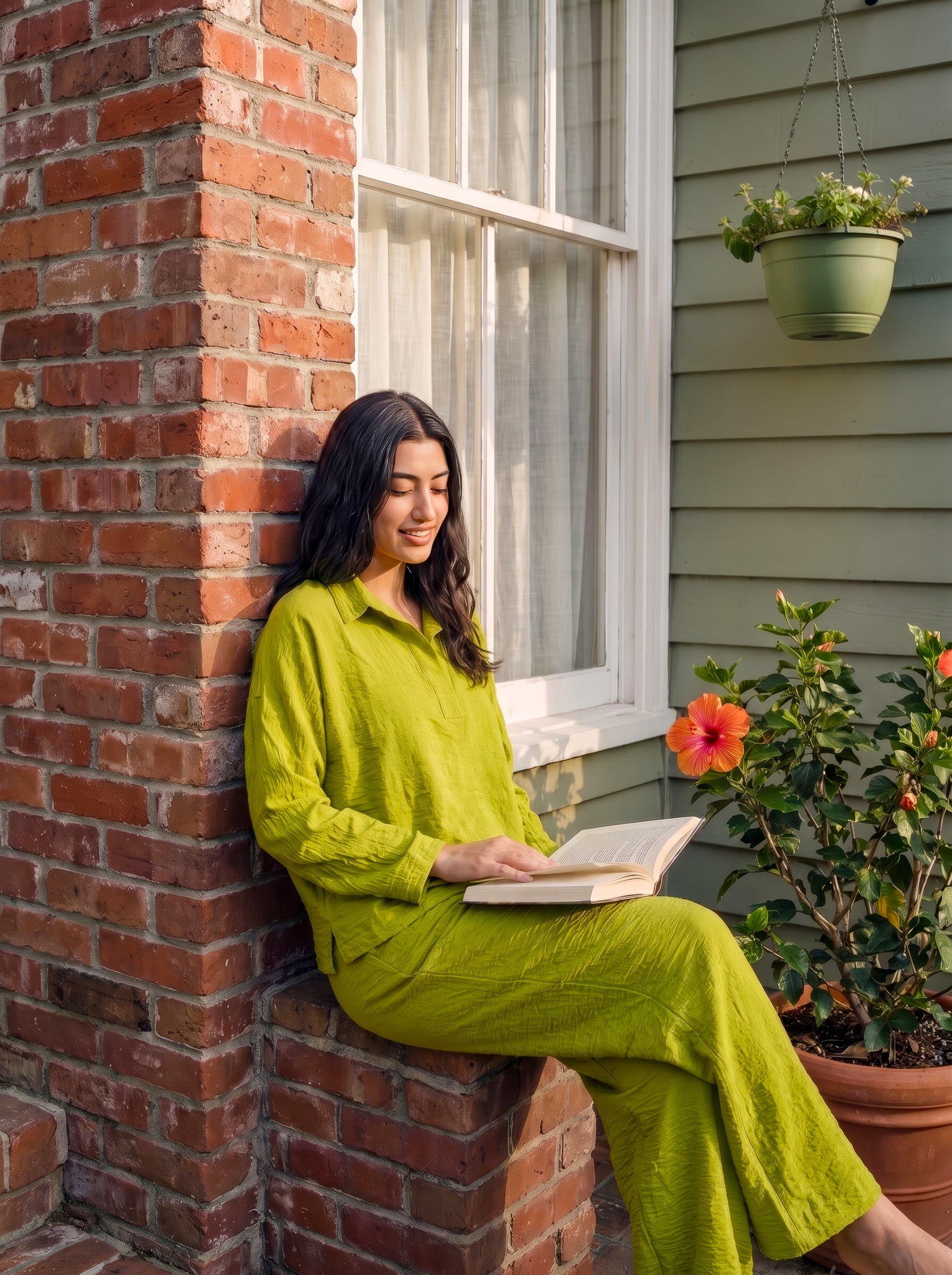 Pistachio Linen Set