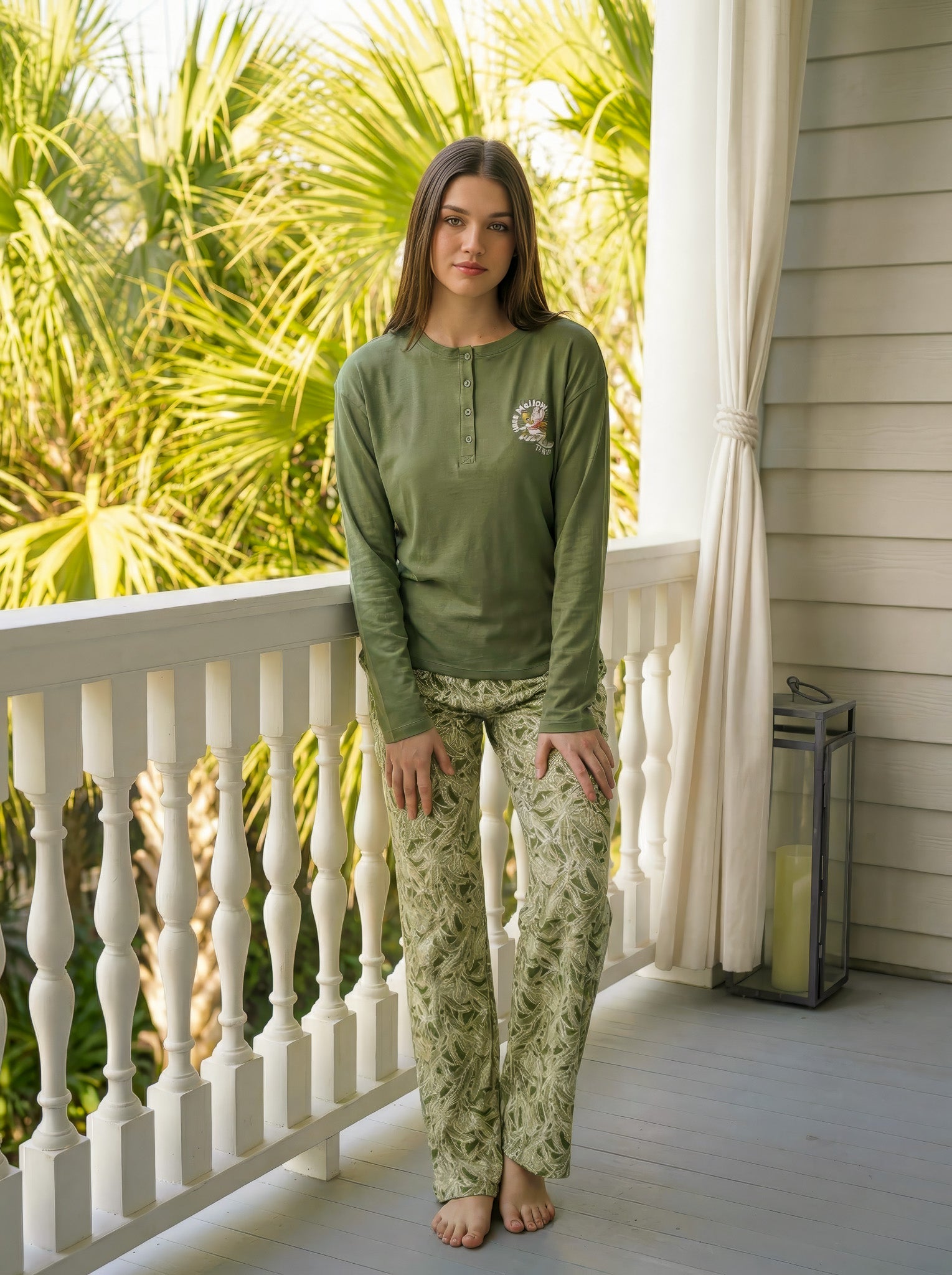 Olive Garden Pajama Set