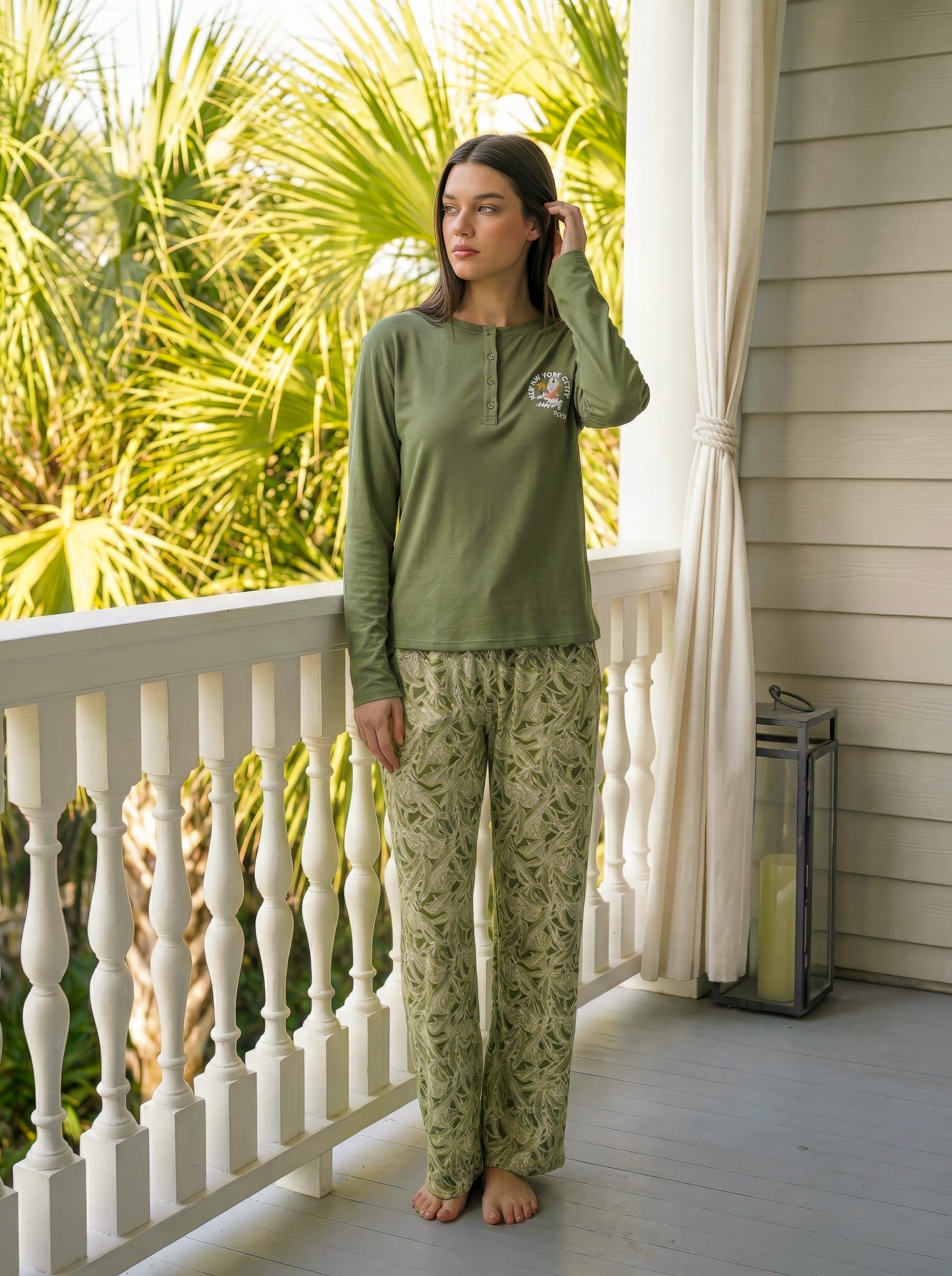 Olive Garden Pajama Set