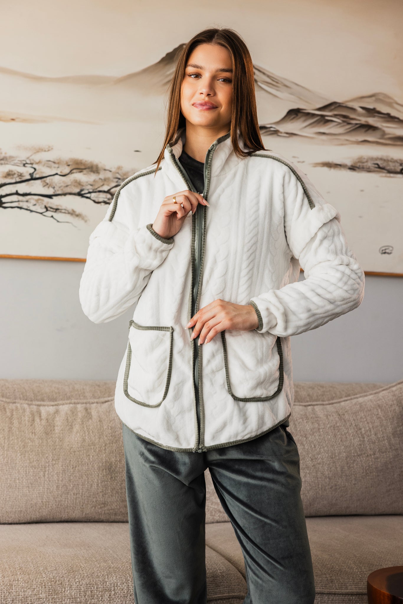 "Beloved" 3 pcs pajama set