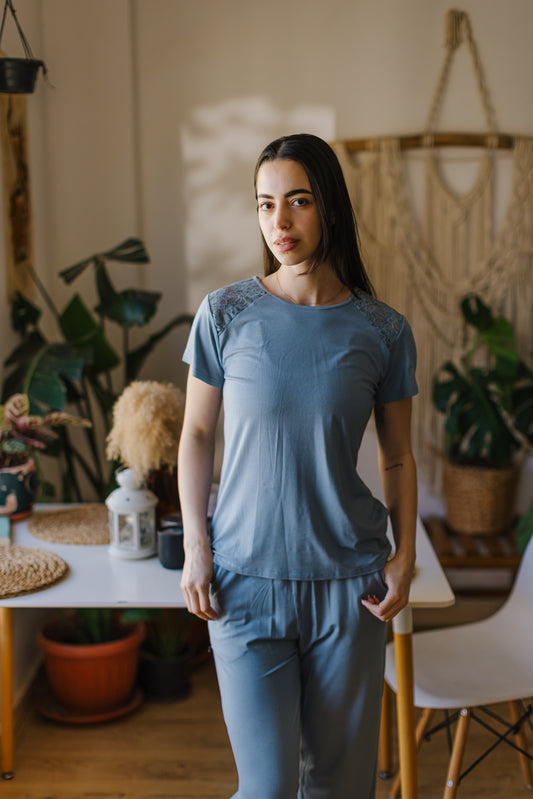 Dantel pajama Set