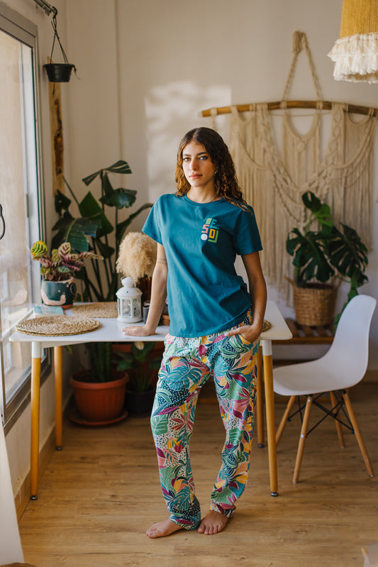 Turquoise Pajama Set