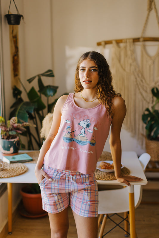 "SNOOPY" Pajama Shorts