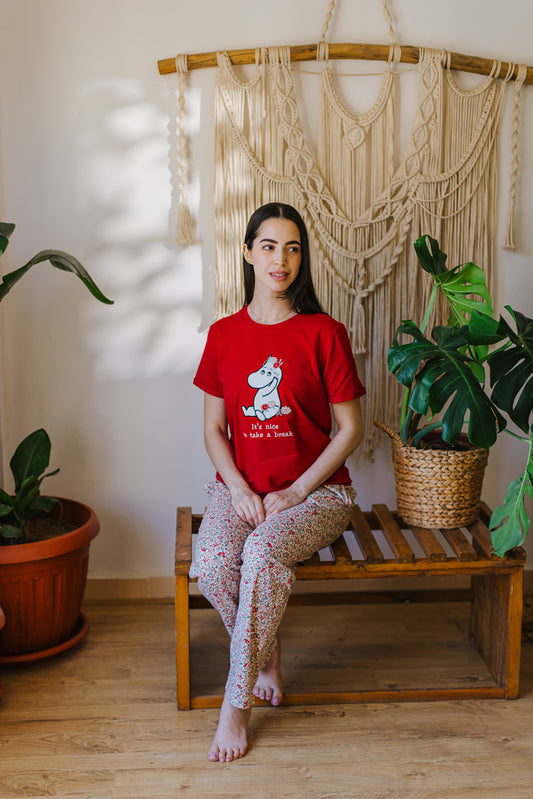 "It's Nice To Take A Break" Pajama Set
