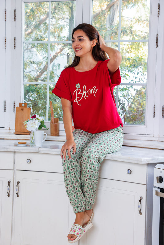 bloom Half sleeve pajamas 🌸