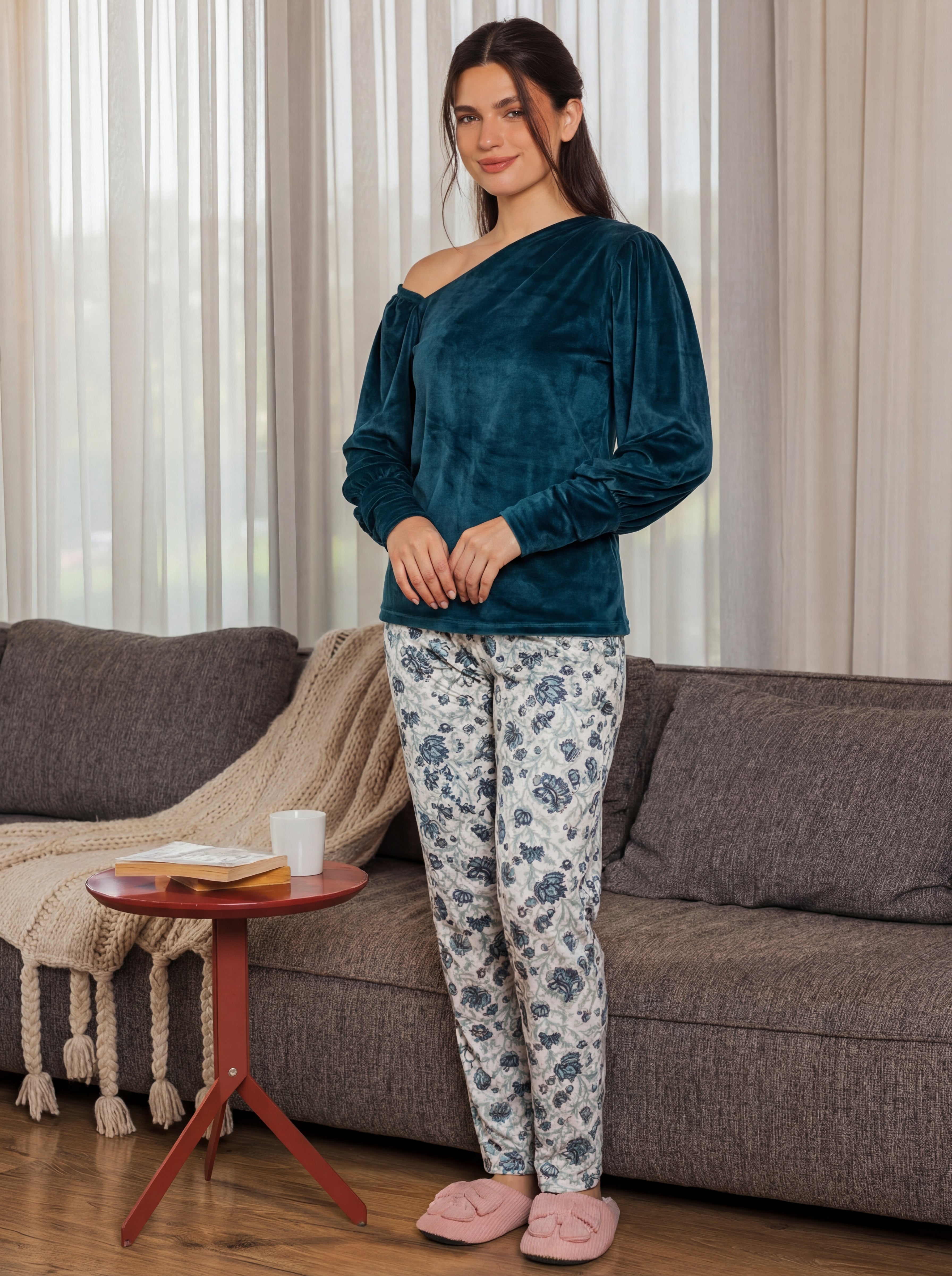 "Velvet Turquoise" Pajama set