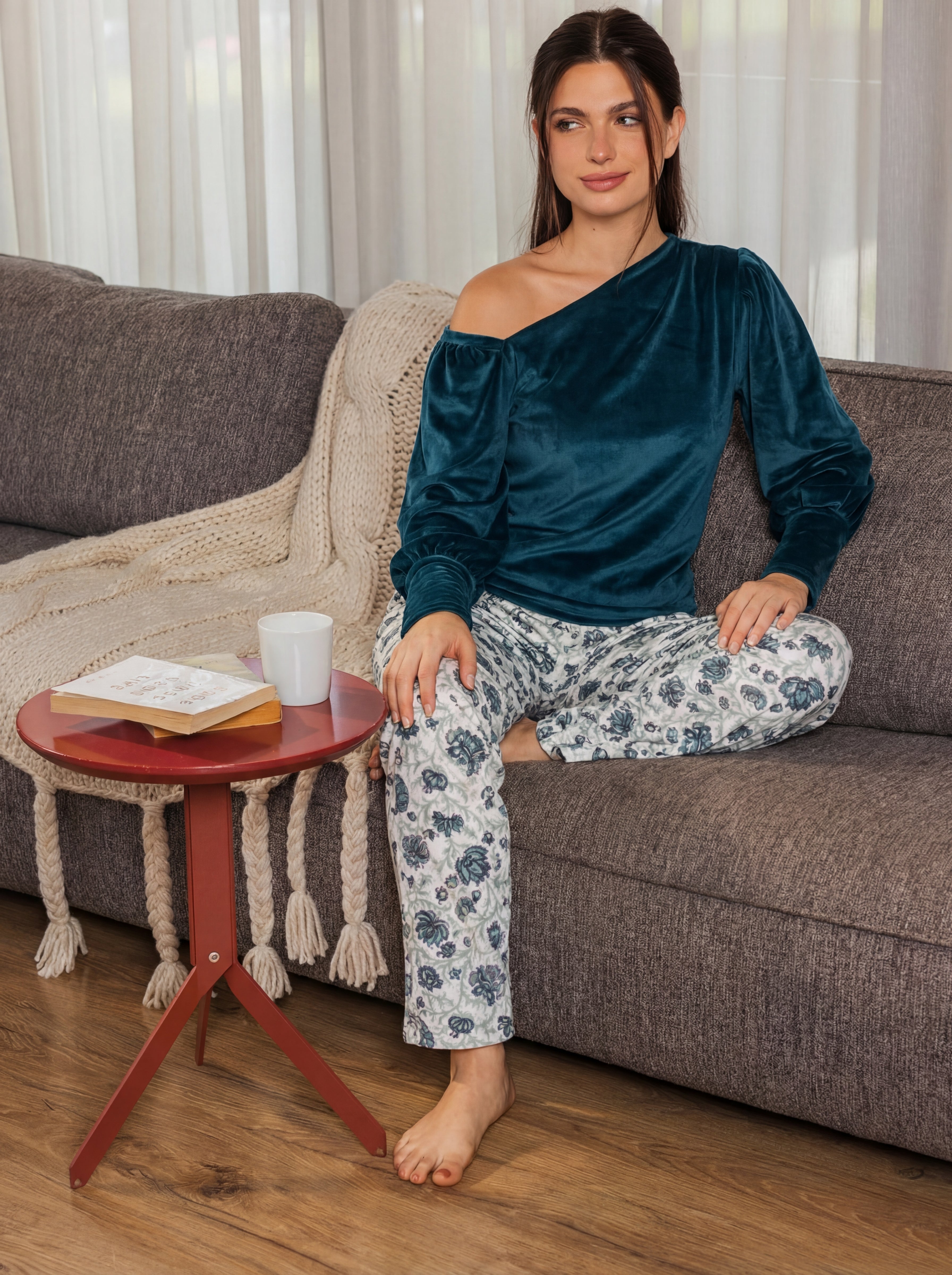 "Velvet Turquoise" Pajama set