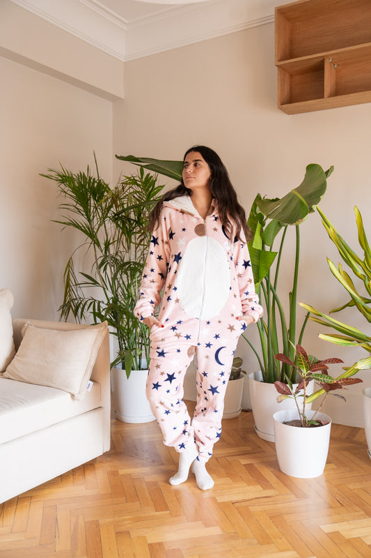 Jumpsuit with capecho " STARS "