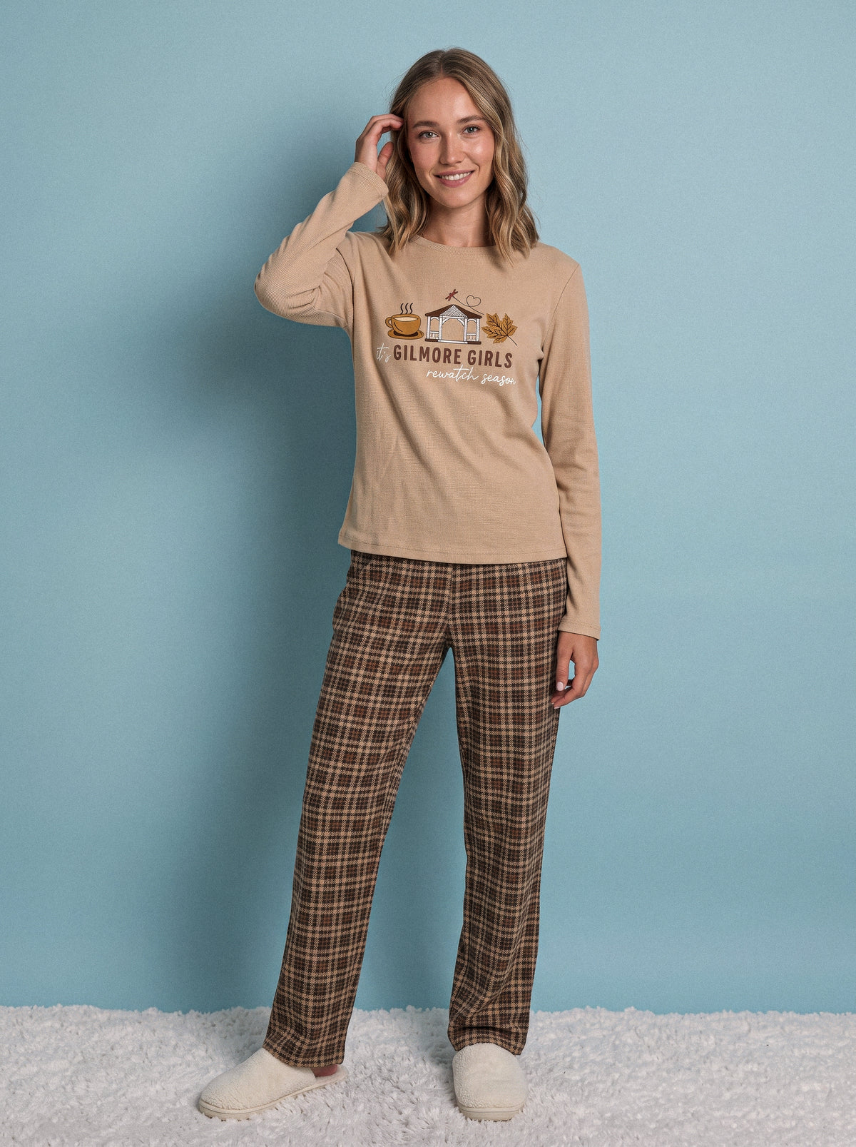 "Autumn Coffee" Pajama Set