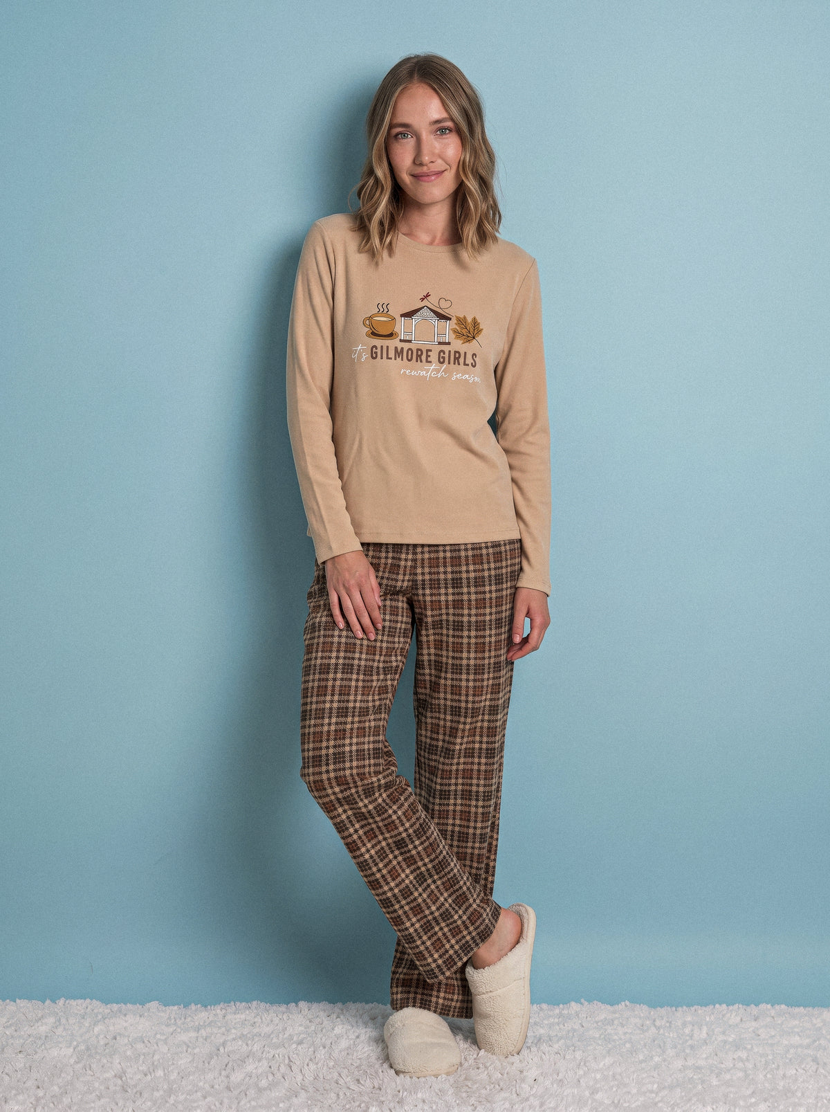 "Autumn Coffee" Pajama Set