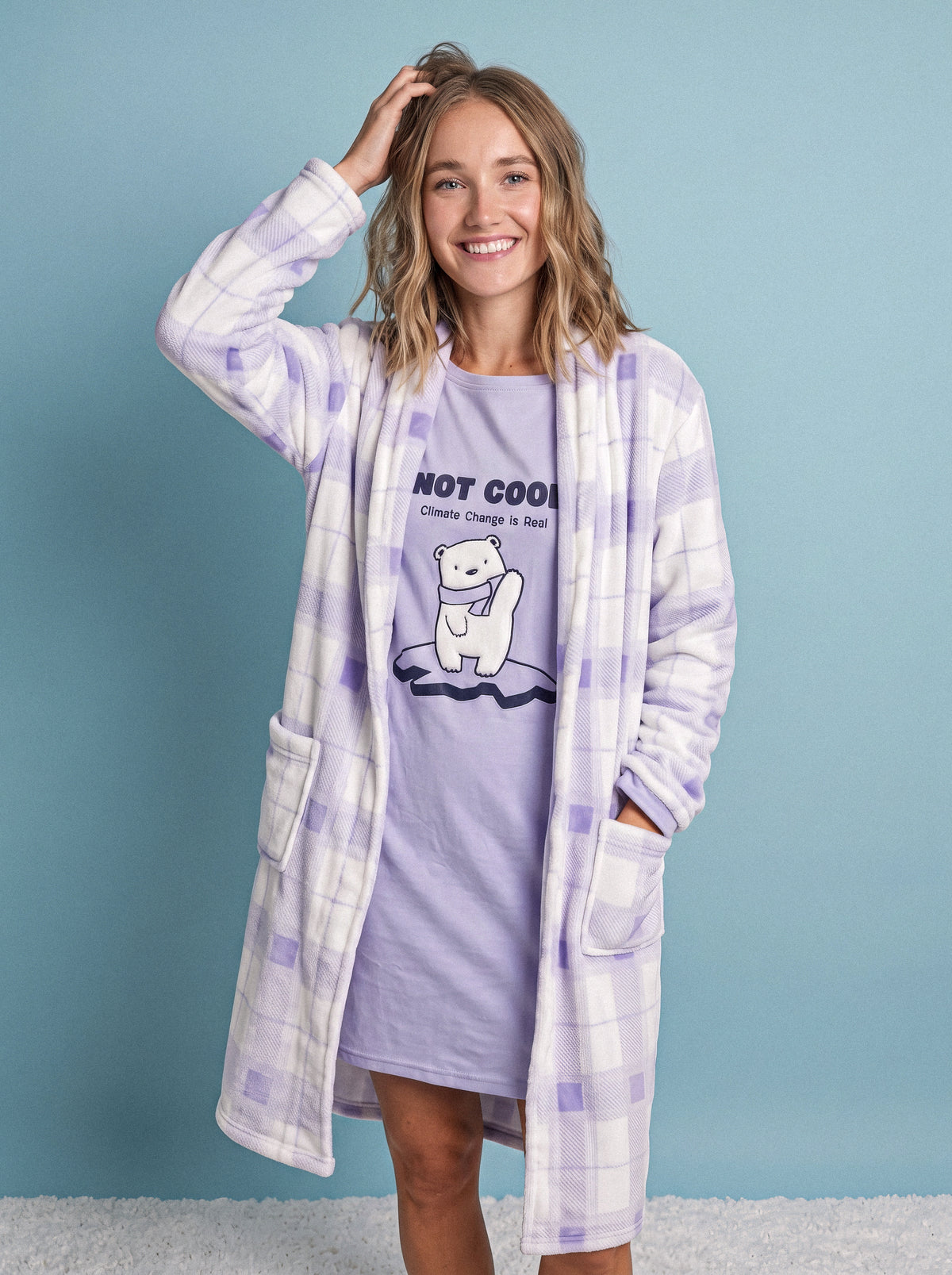 "Hoot cool" Nightshirt With Robe