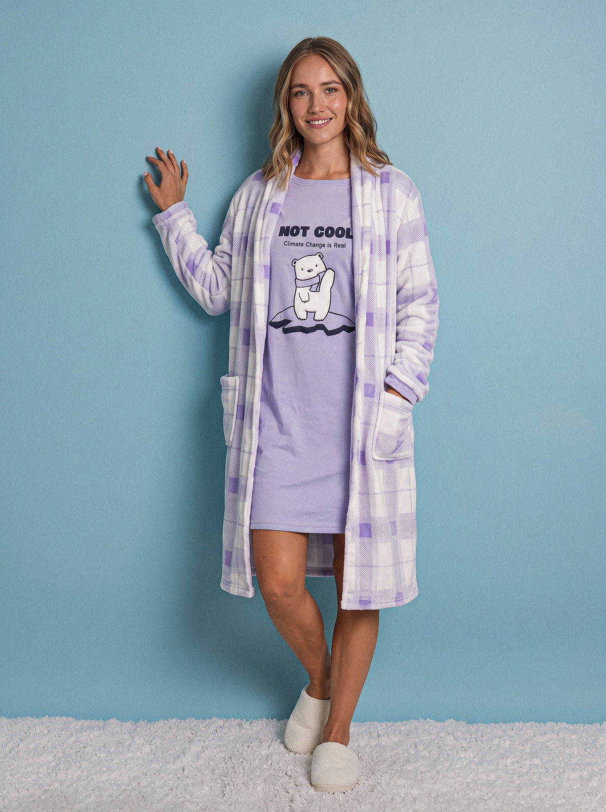 "Hoot cool" Nightshirt With Robe